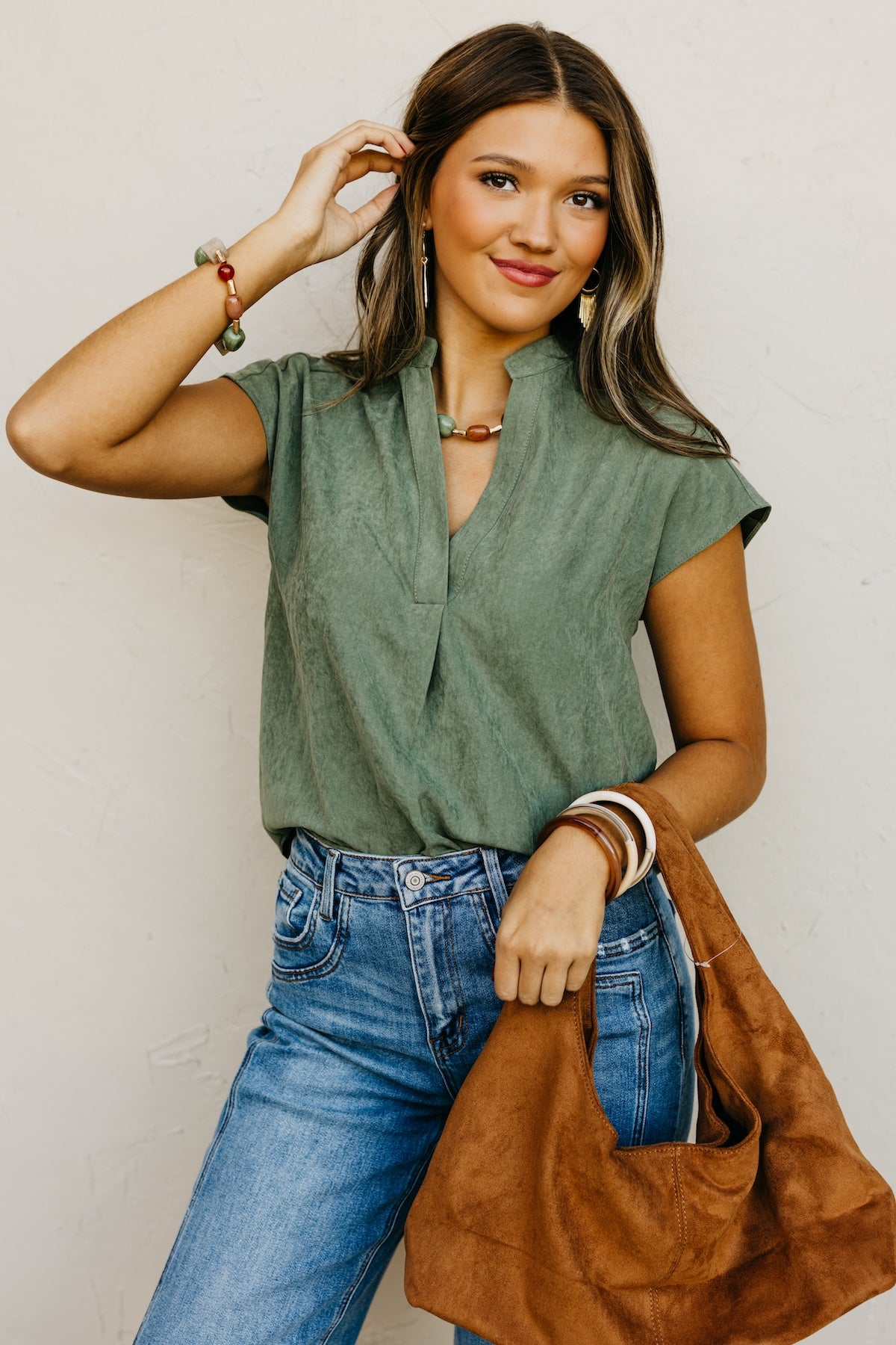 The Mandi Drop Shoulder Blouse