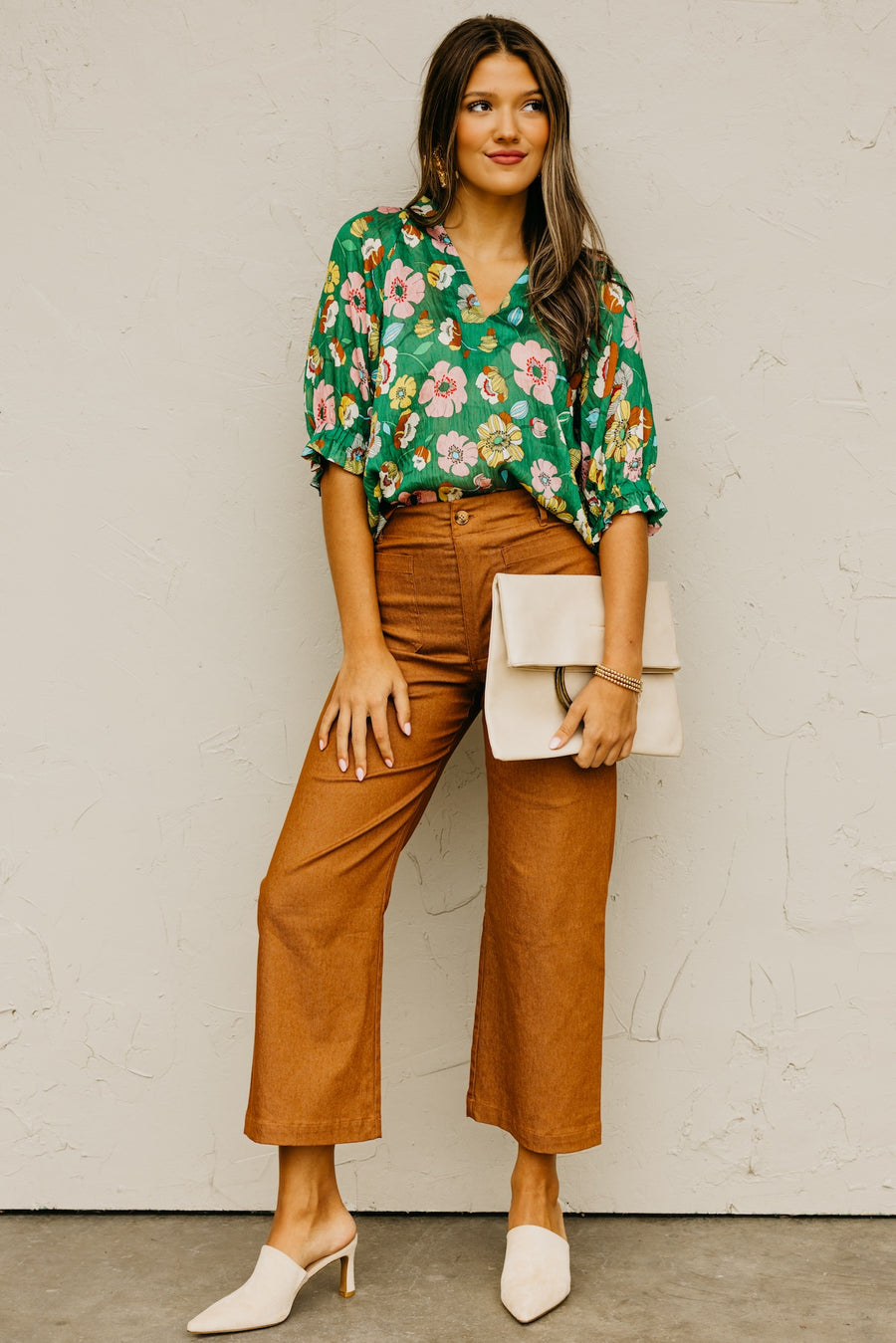The Nelson Floral Top
