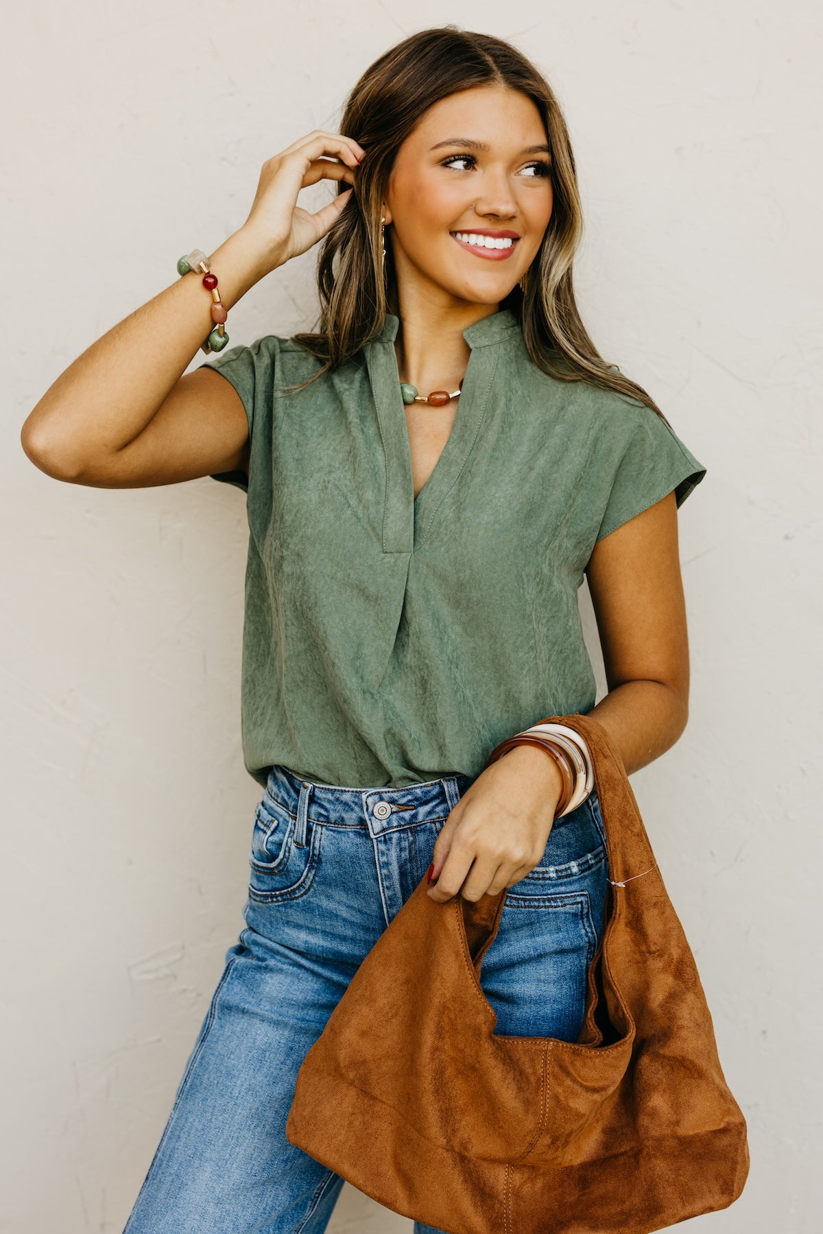 The Mandi Drop Shoulder Blouse