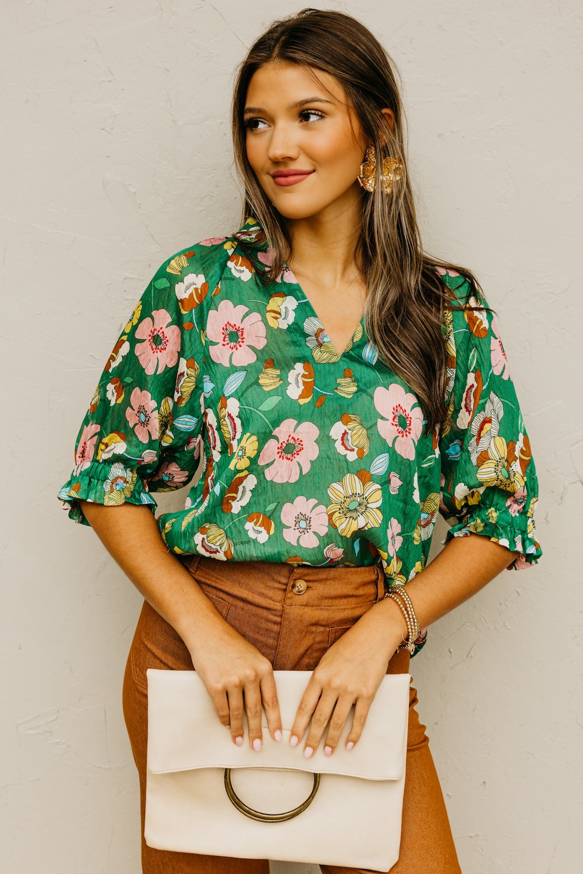 The Nelson Floral Top