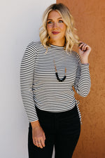 The Janiyah Side Tie Striped Top