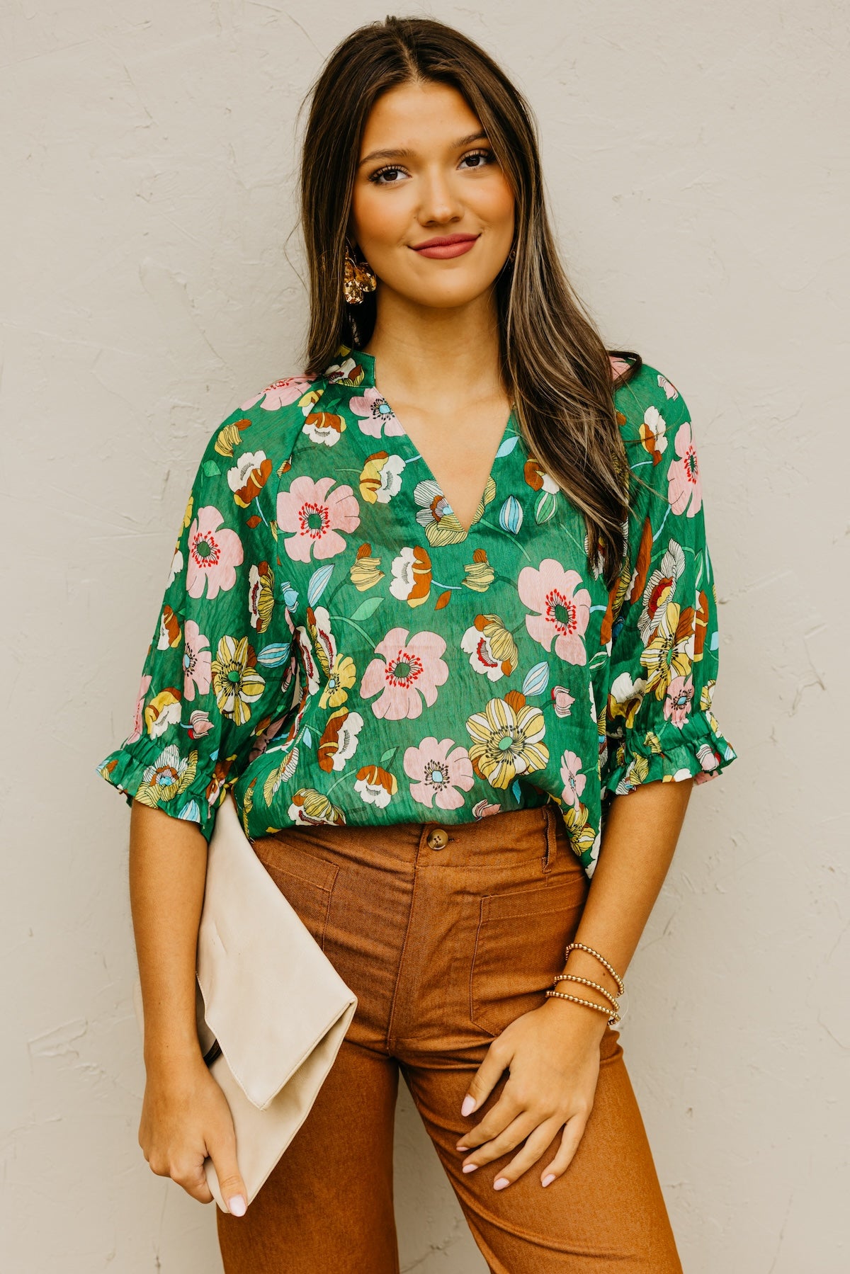 The Nelson Floral Top