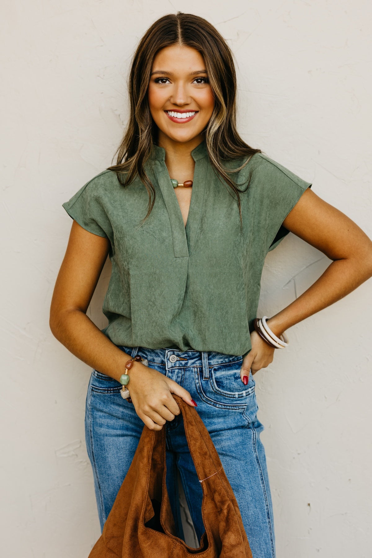 The Mandi Drop Shoulder Blouse