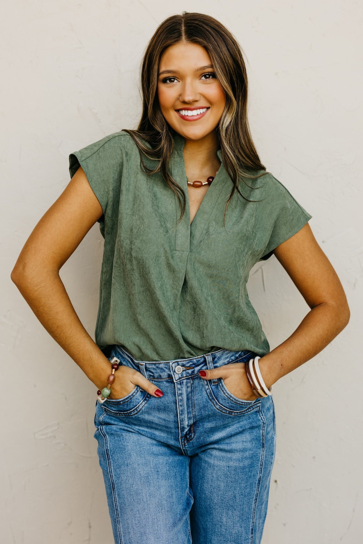 The Mandi Drop Shoulder Blouse