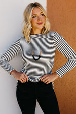 The Janiyah Side Tie Striped Top