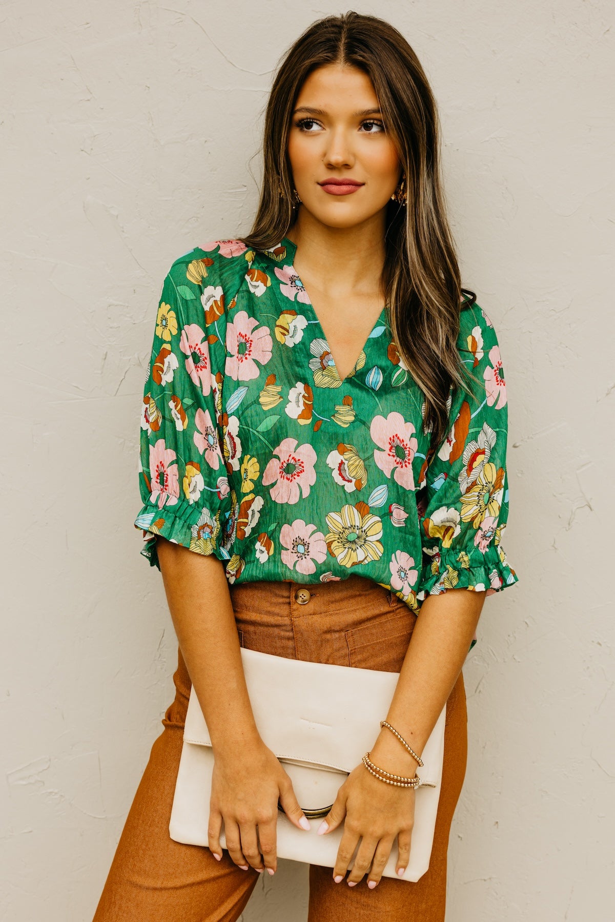 The Nelson Floral Top