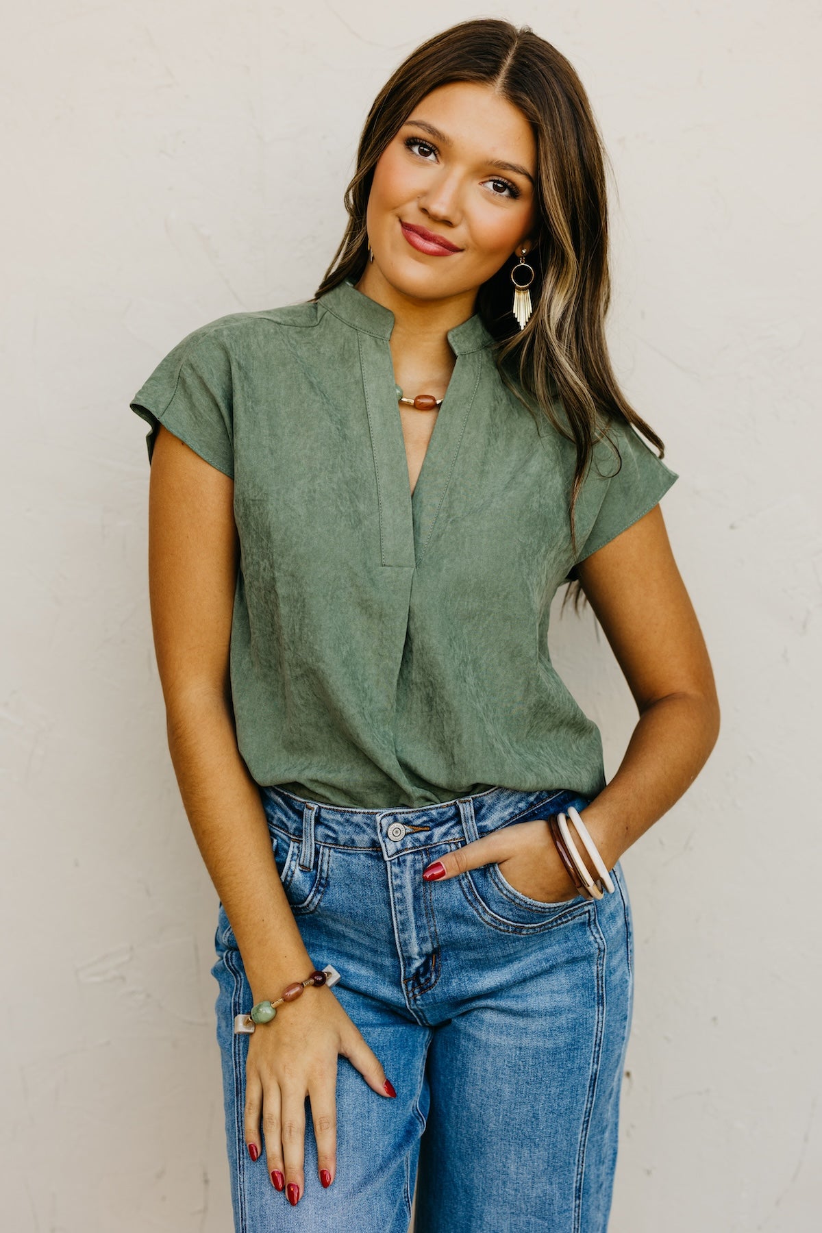 The Mandi Drop Shoulder Blouse