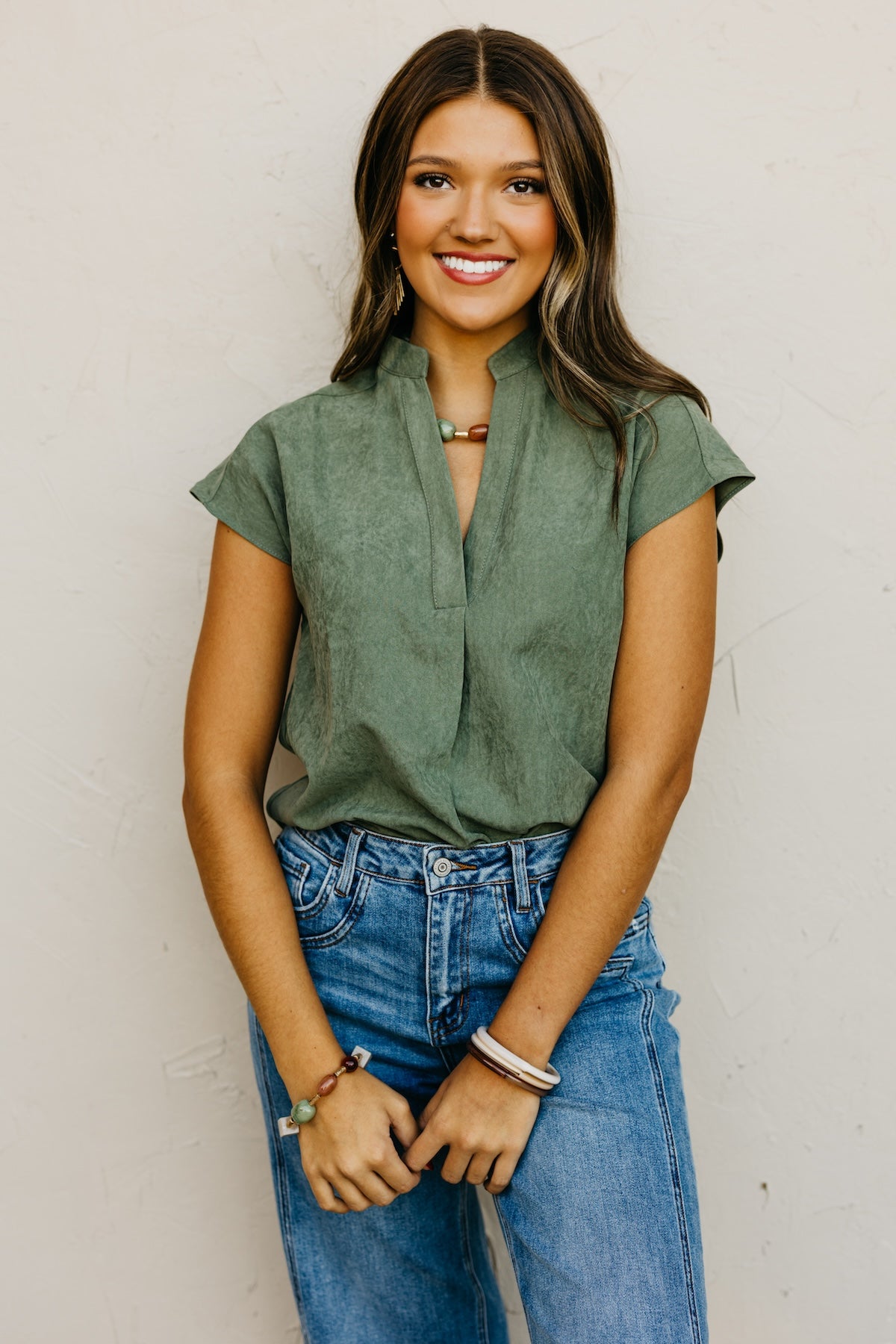 The Mandi Drop Shoulder Blouse