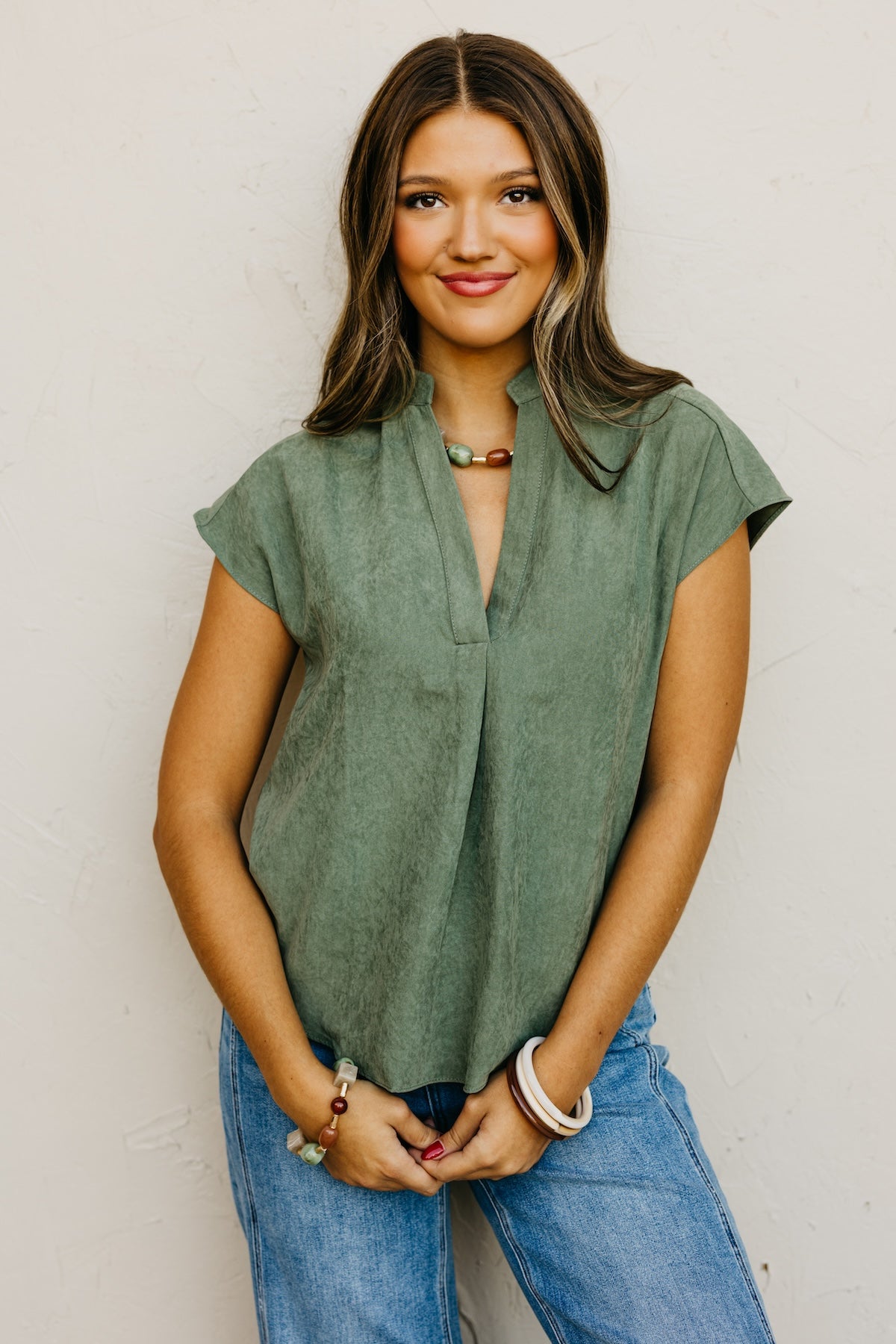 The Mandi Drop Shoulder Blouse