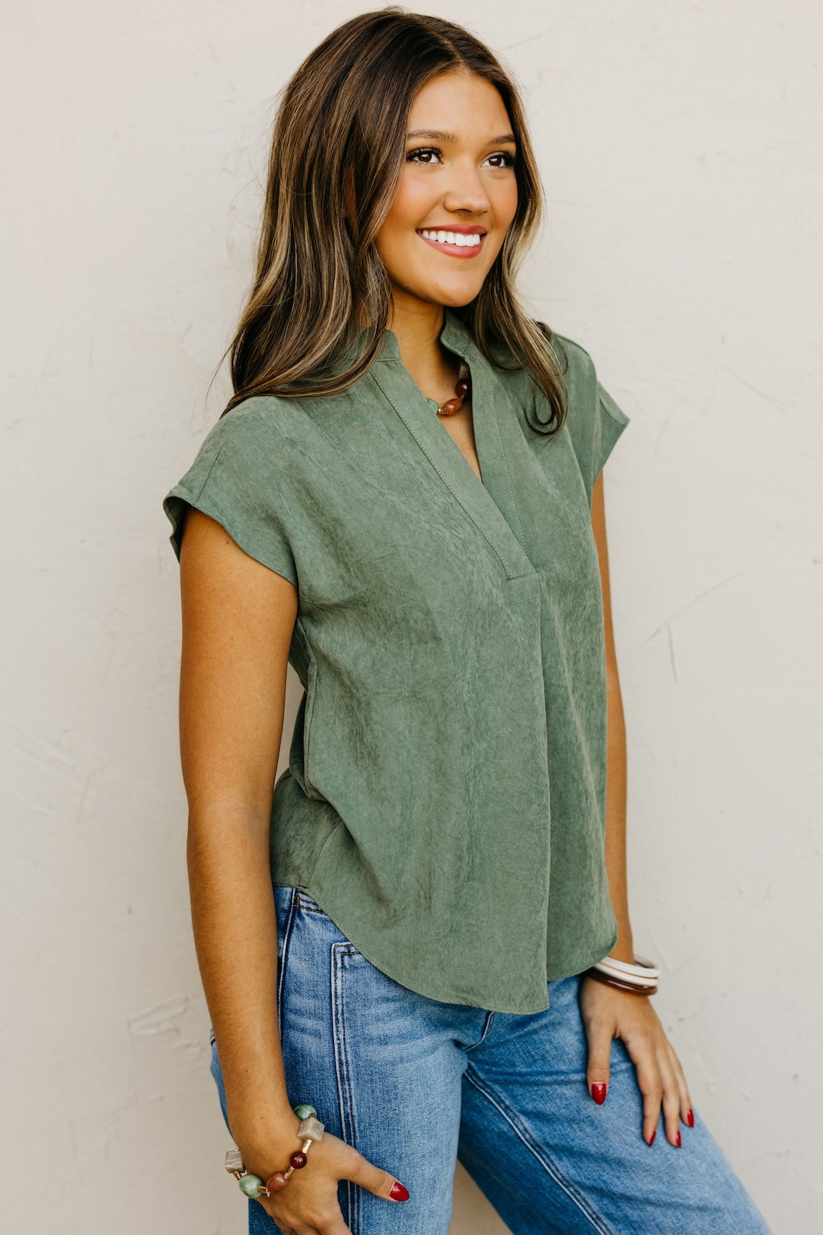 The Mandi Drop Shoulder Blouse