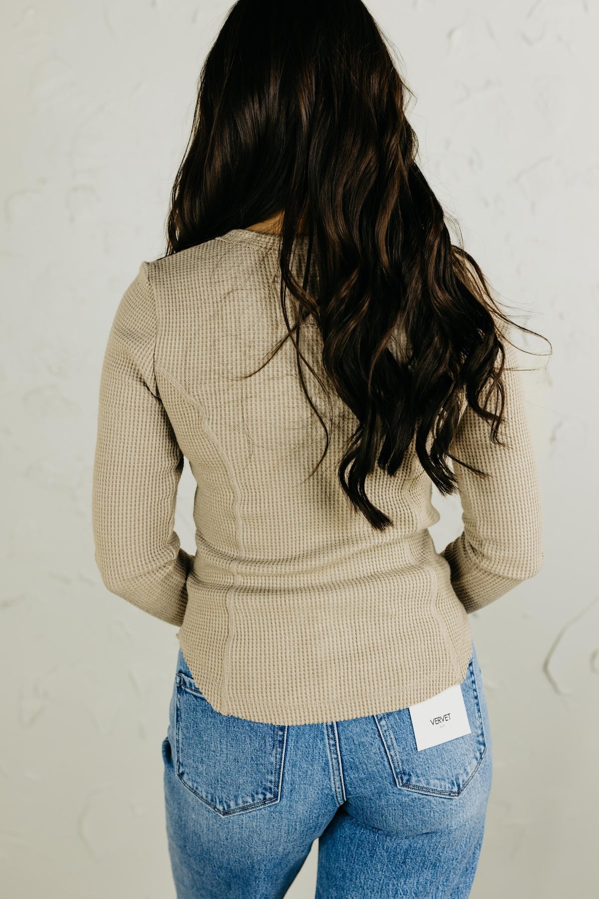 The Lois Button Down Fitted Knit Top