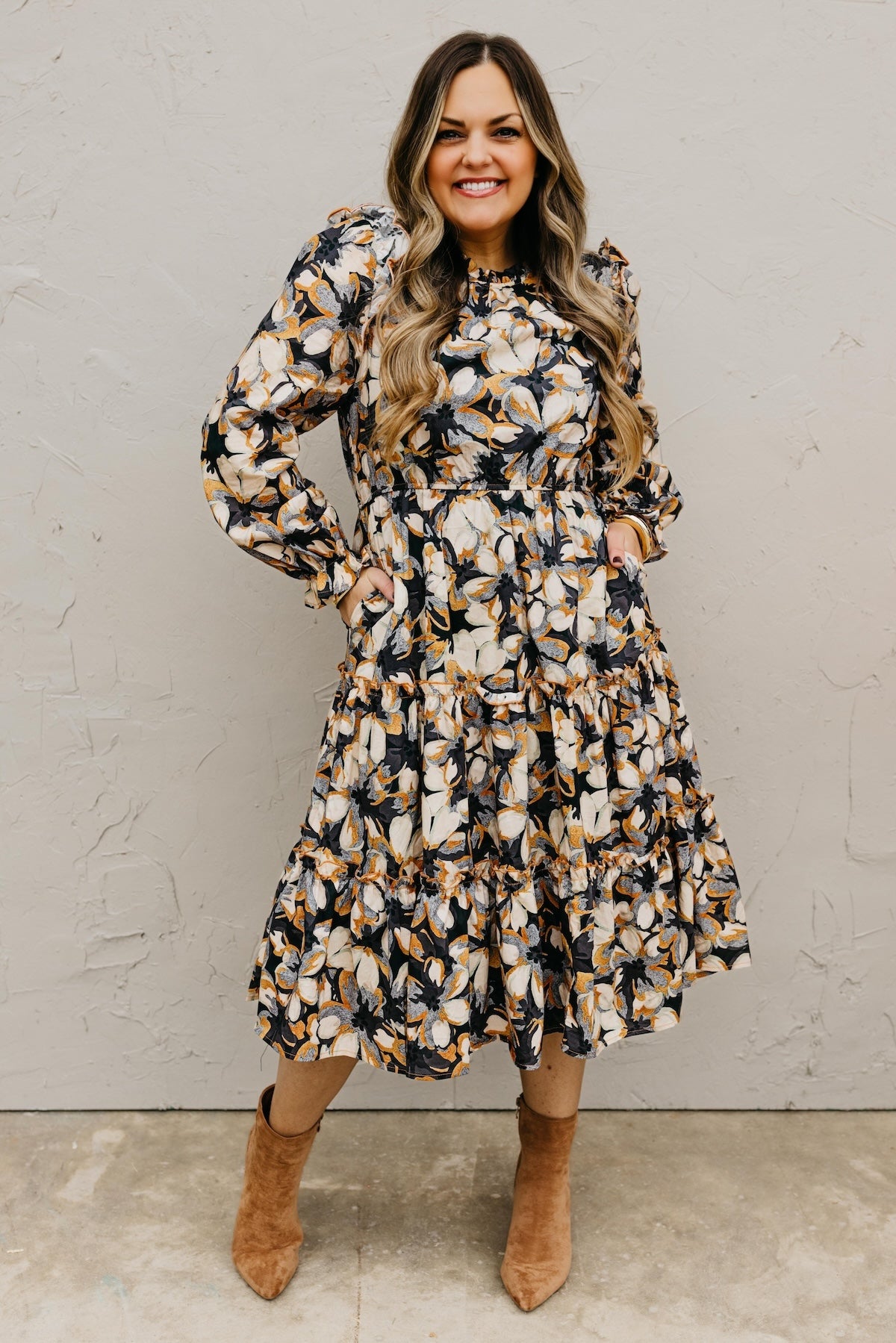 The Finley Floral Midi Dress