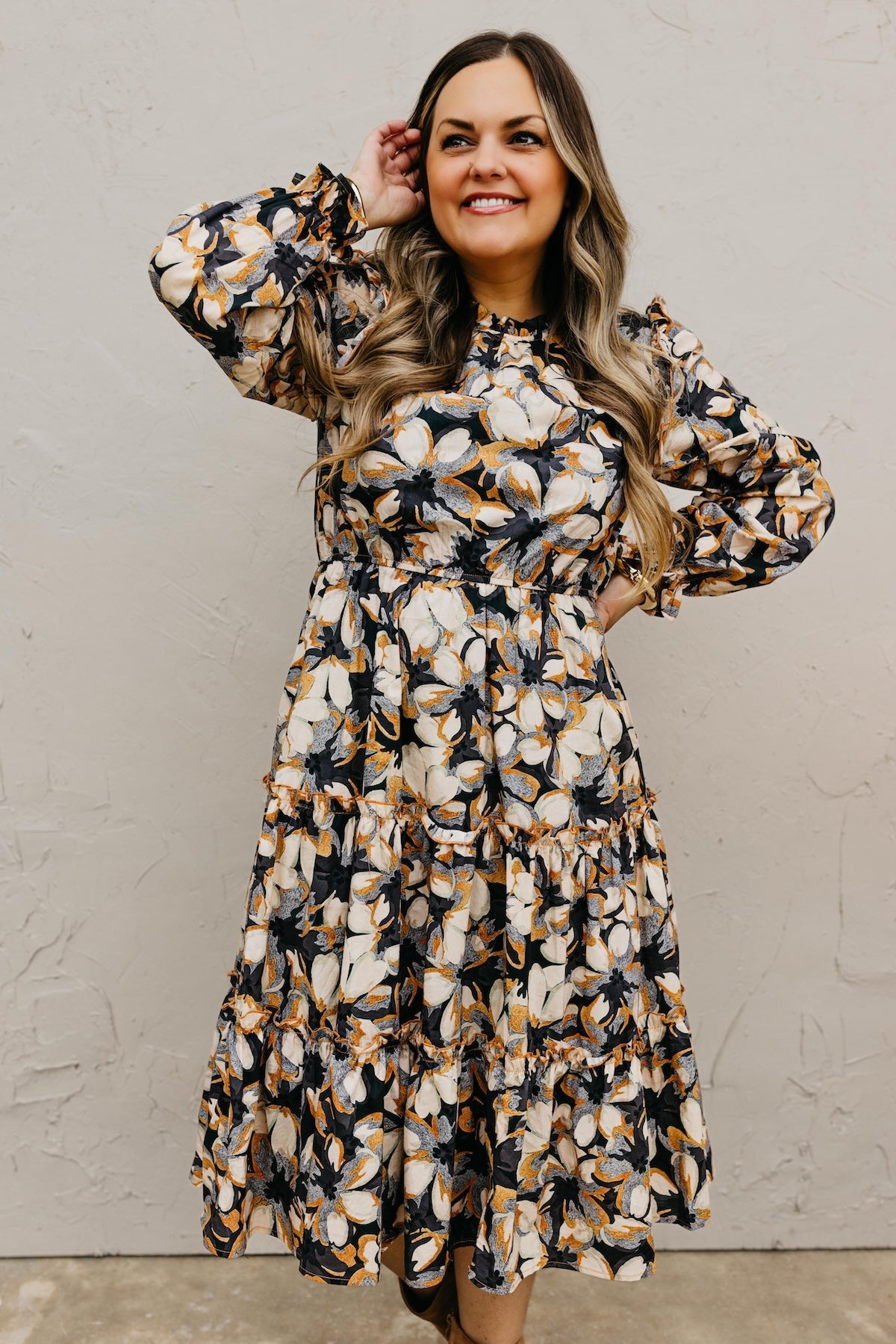 The Finley Floral Midi Dress