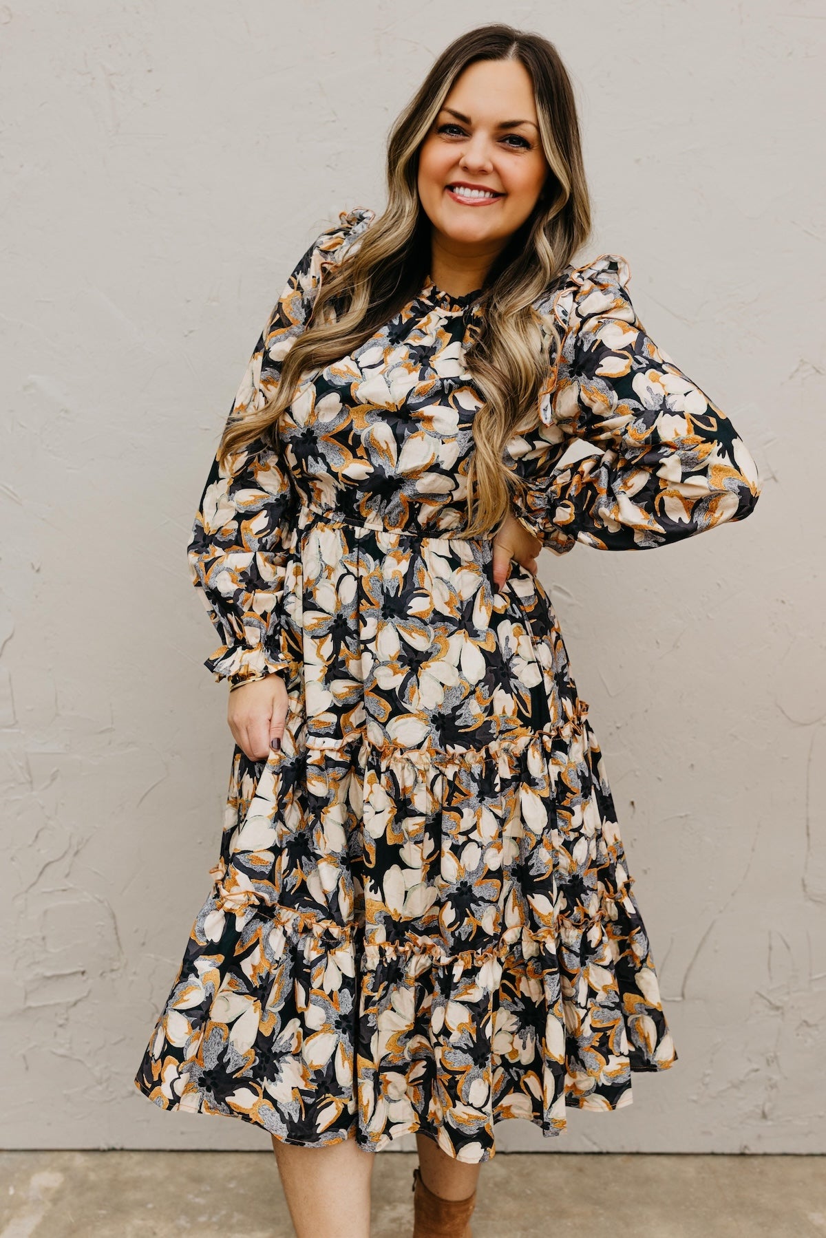 The Finley Floral Midi Dress