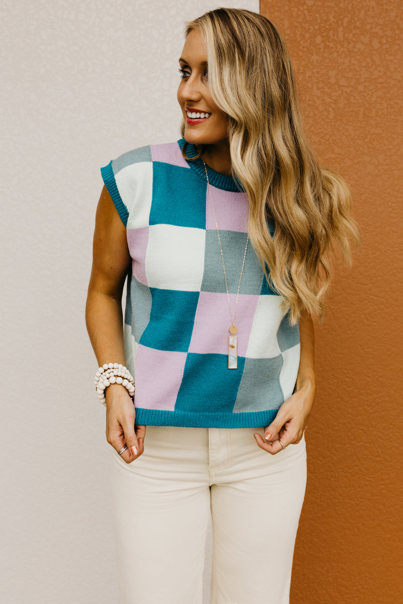 The Kinsley Checkered Sweater