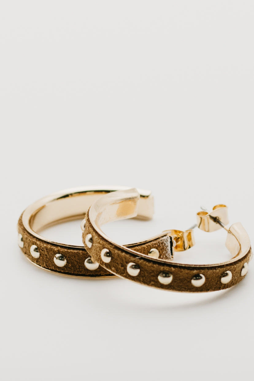 The Donna Studded Hoop Earring