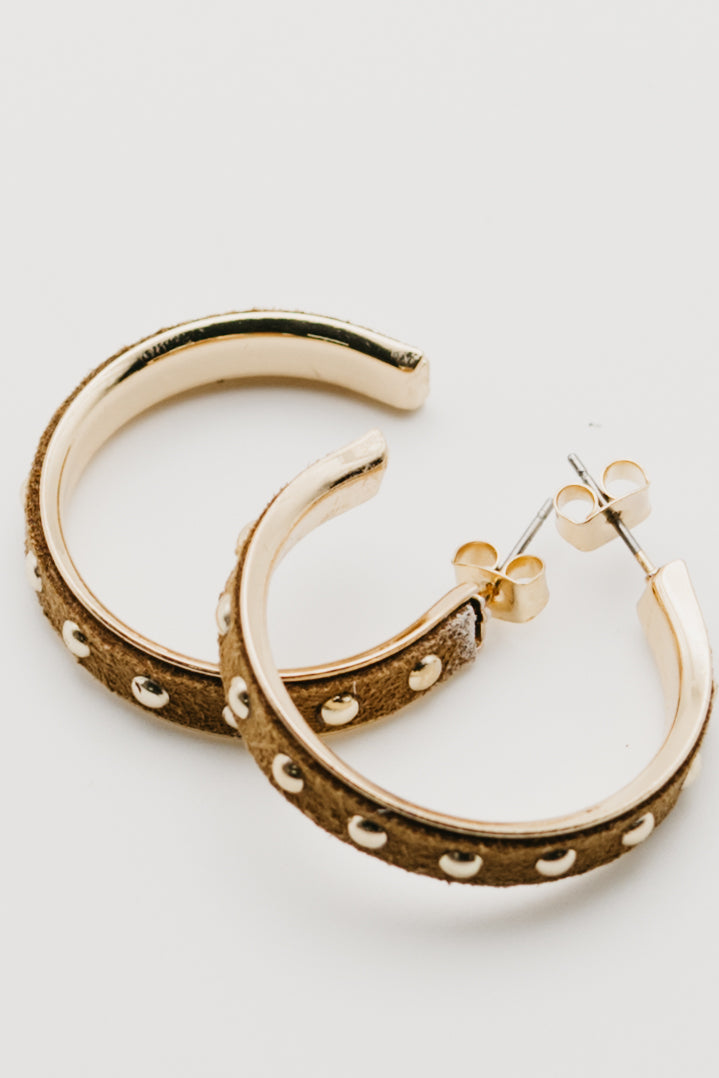 The Donna Studded Hoop Earring