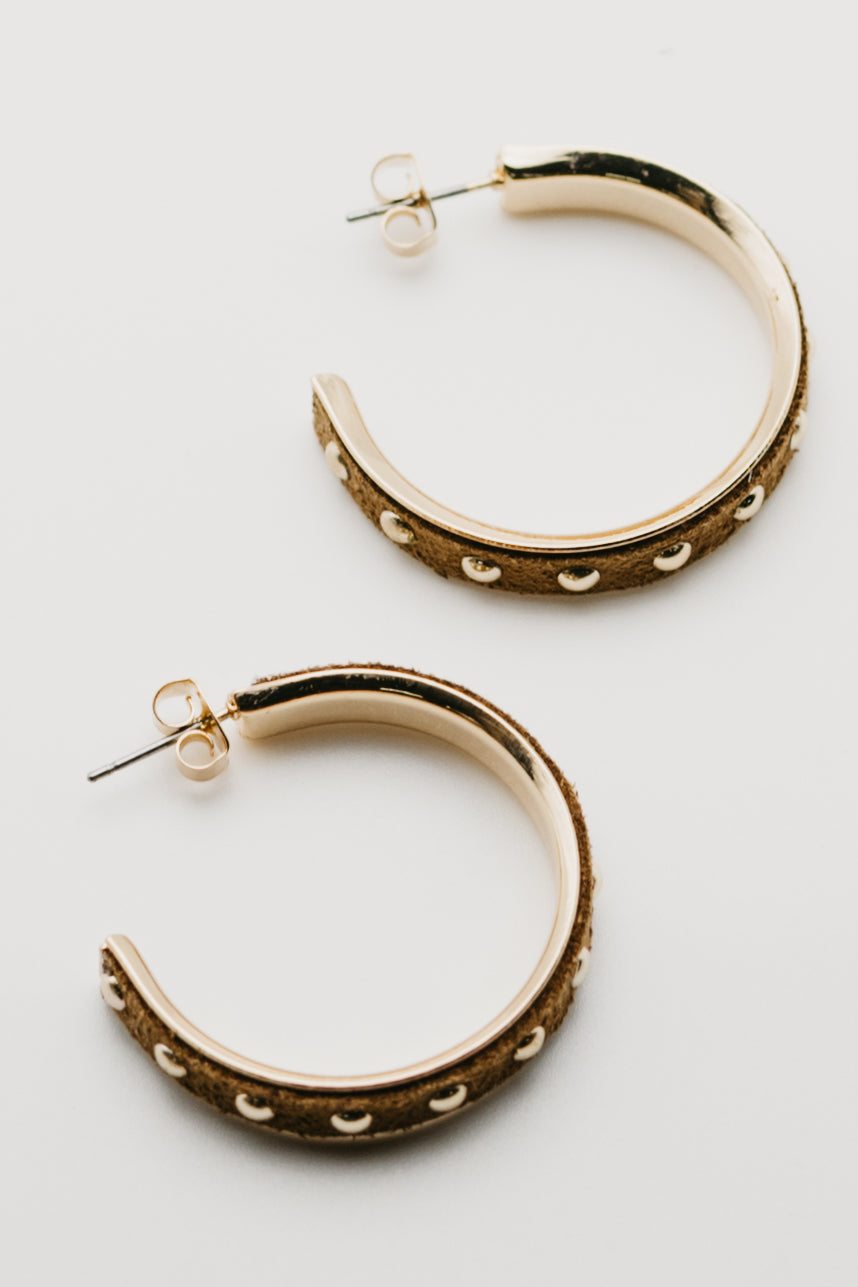 The Donna Studded Hoop Earring