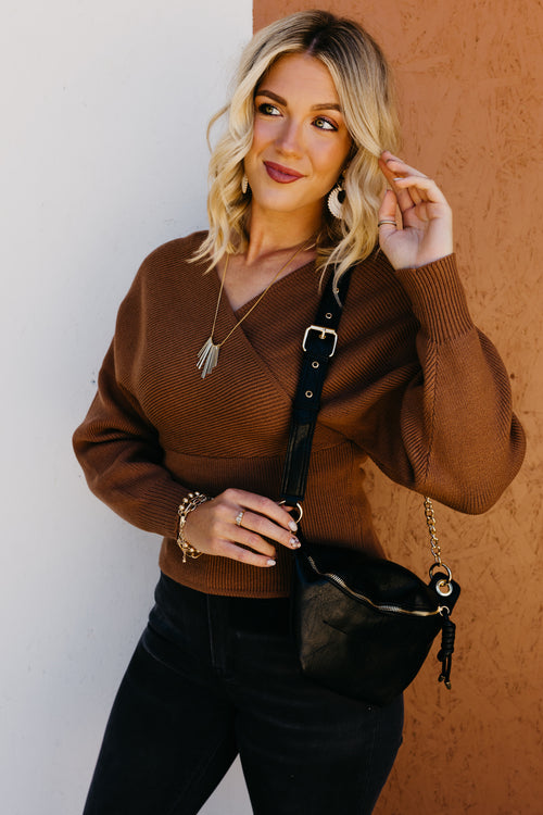 The Castiel Cross Wrap Sweater
