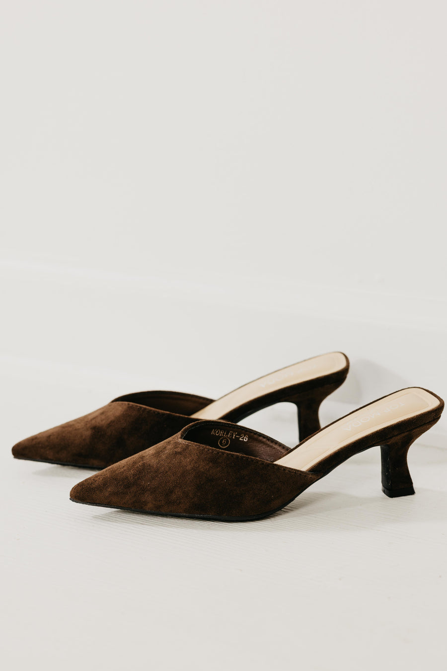 The Morley Felt Kitten Heels