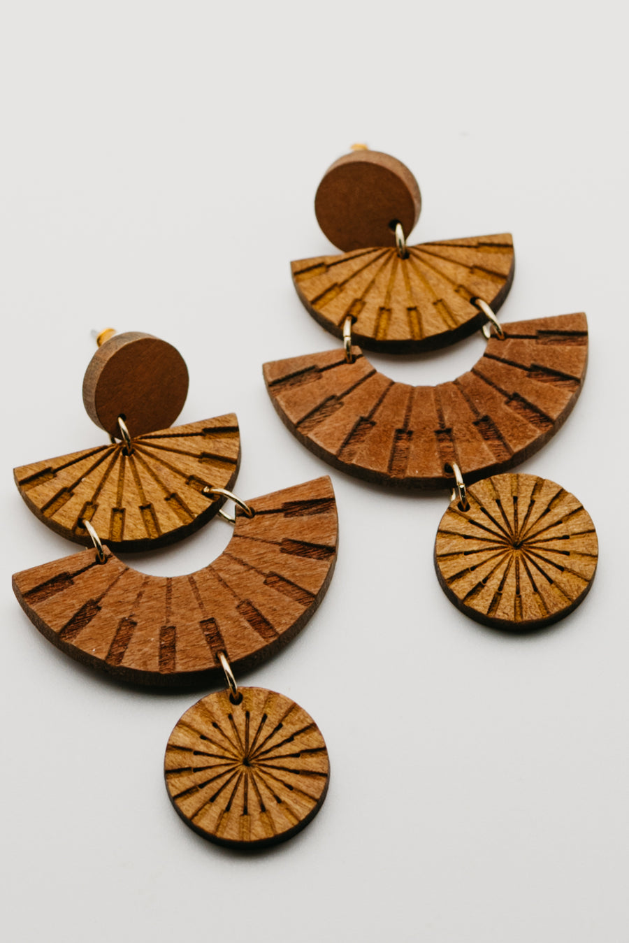 The Timmy Geo Wooden Earring