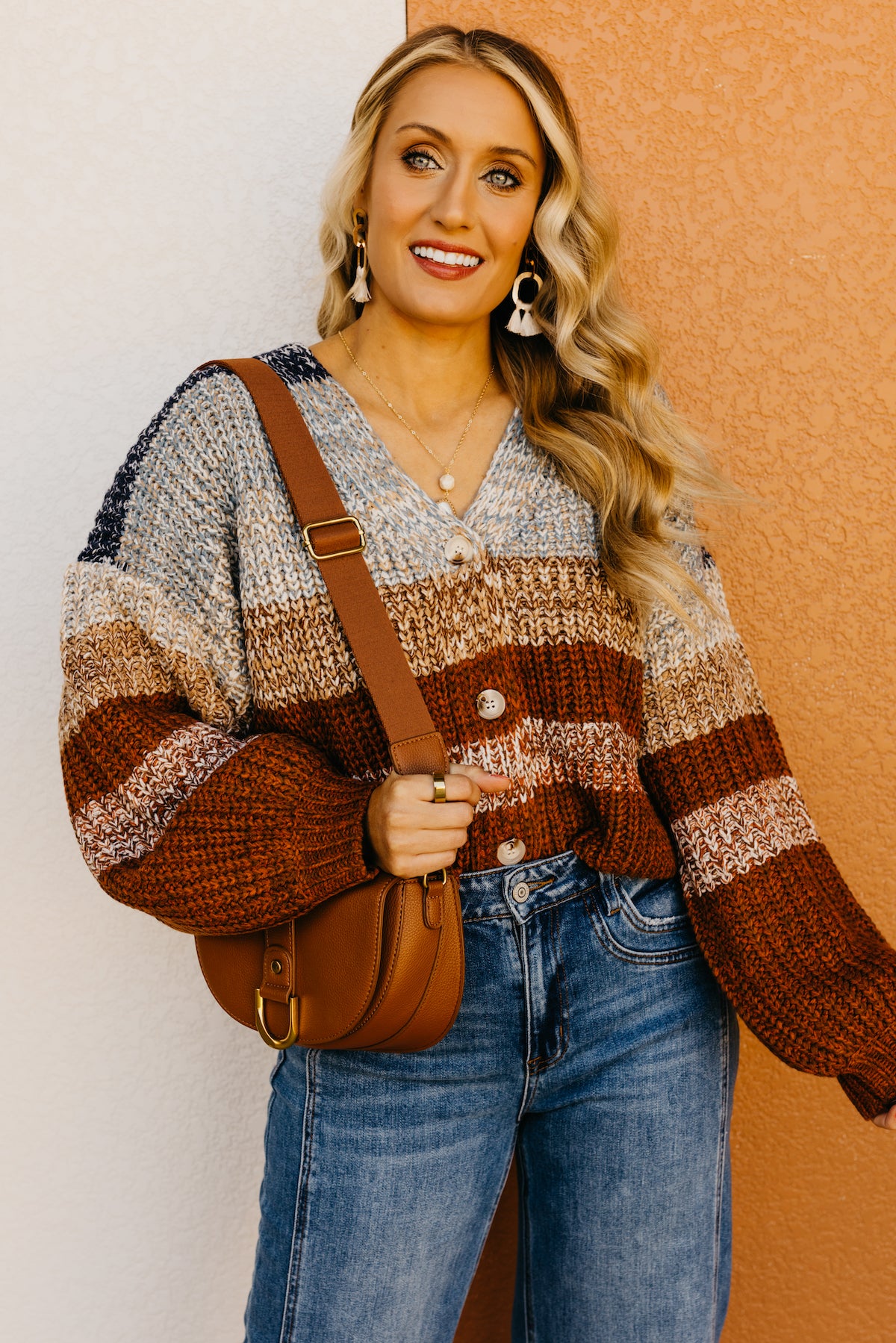 The Samantha Color Block Stripe Cardigan