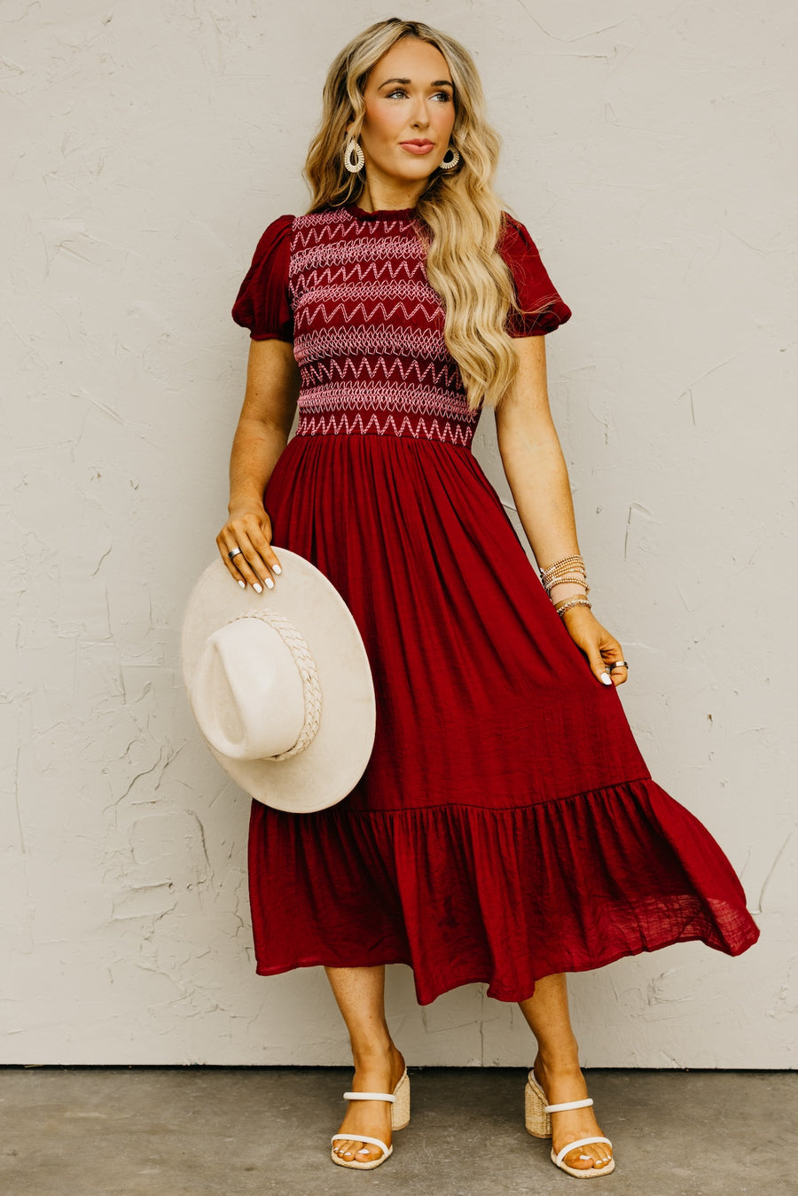 The Khaleesi Smocked Midi Dress