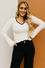 The Rogelio Contrast Bell Sweater
