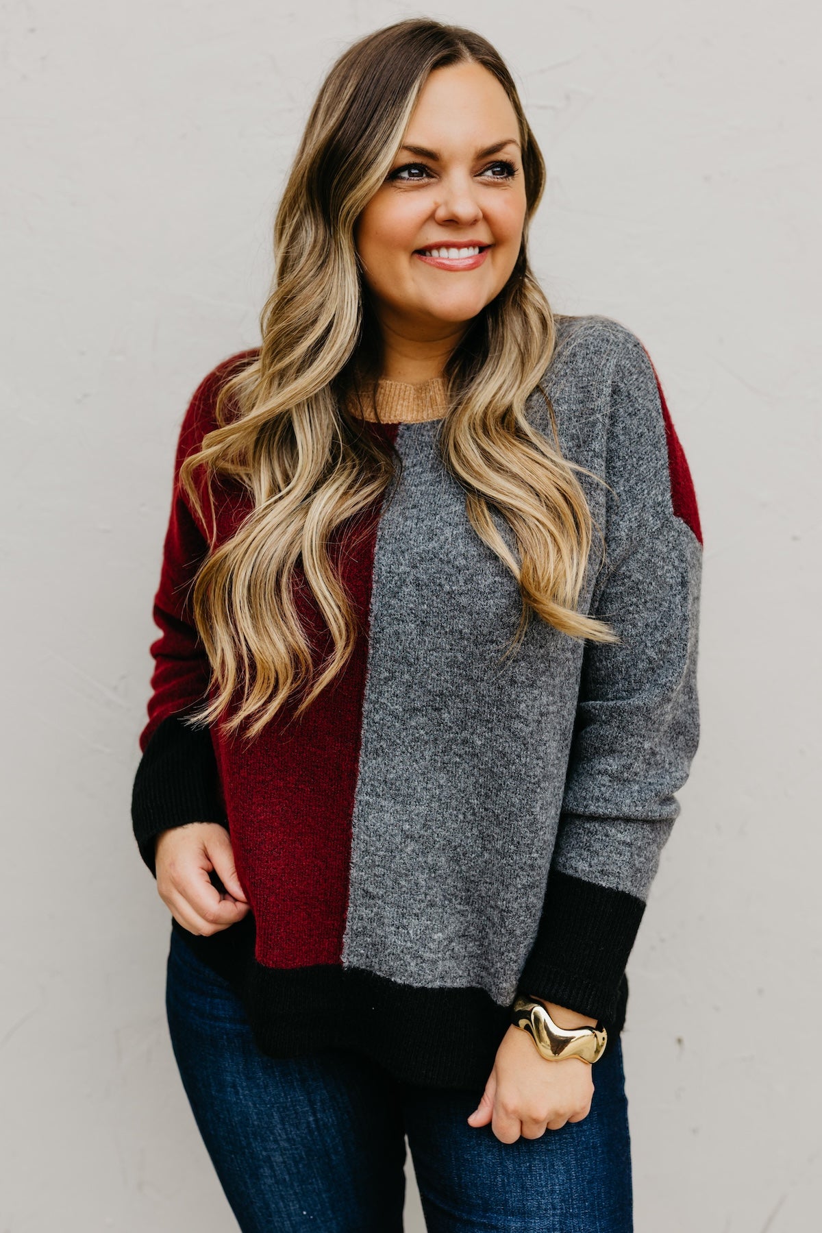 The Wendi Colorblock Knit Sweater