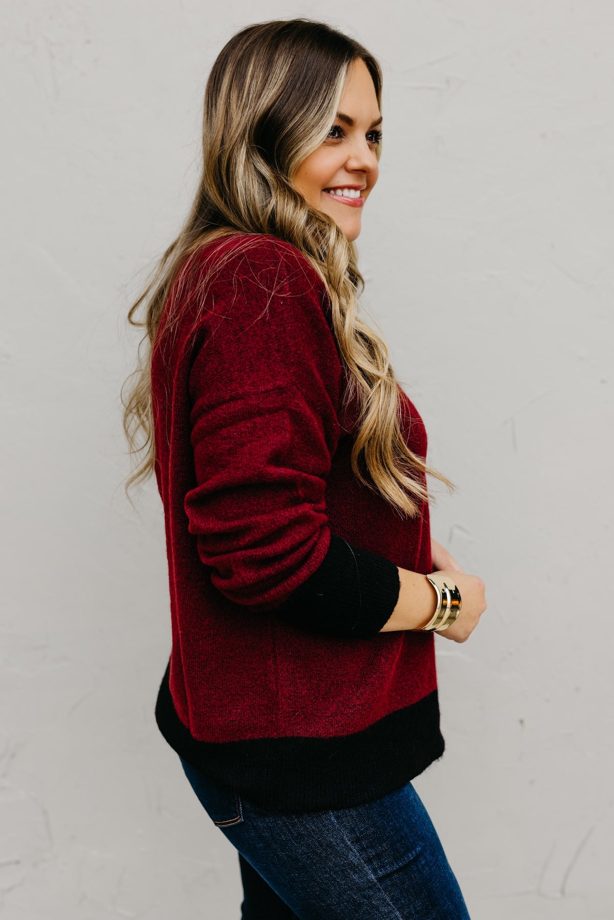 The Wendi Colorblock Knit Sweater