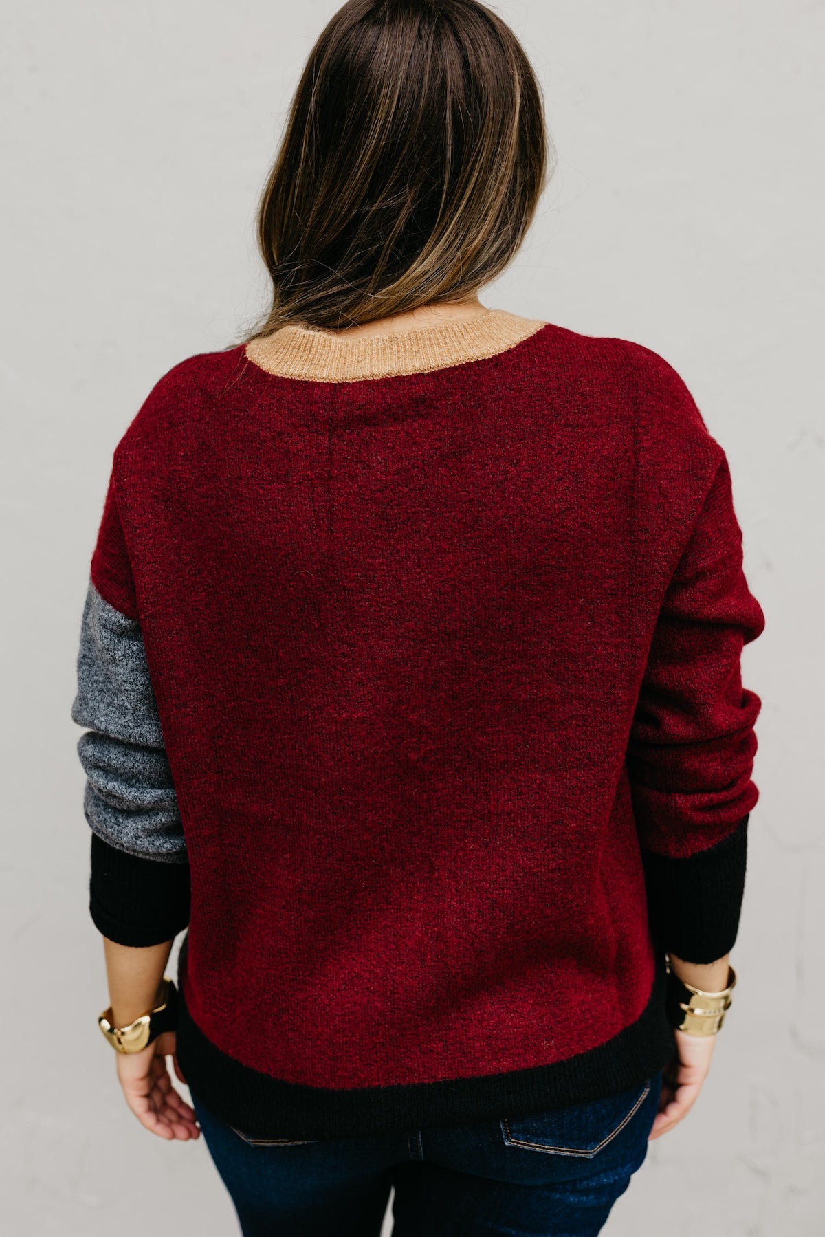 The Wendi Colorblock Knit Sweater