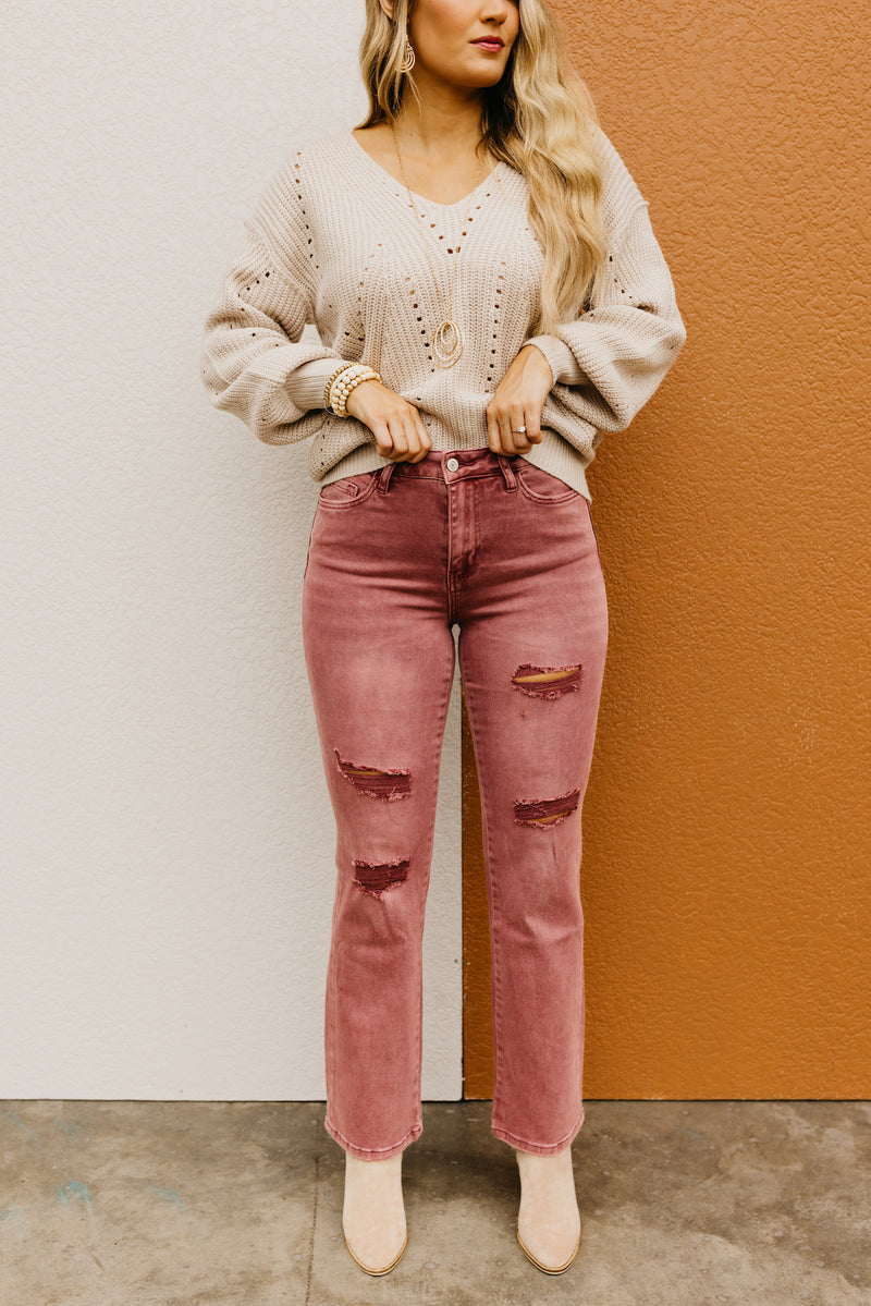 Vervet Denim | The Skylar High Rise Boot Cut Jeans