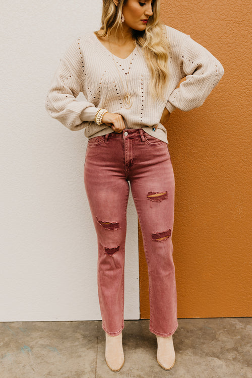 Vervet Denim | The Skylar High Rise Boot Cut Jeans