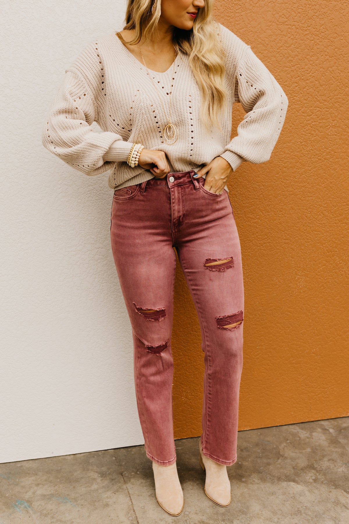 Vervet Denim | The Skylar High Rise Boot Cut Jeans  - FINAL SALE