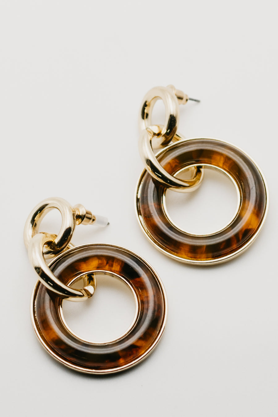 The Cyrus Resin Circle Link Dangle Drop Earring