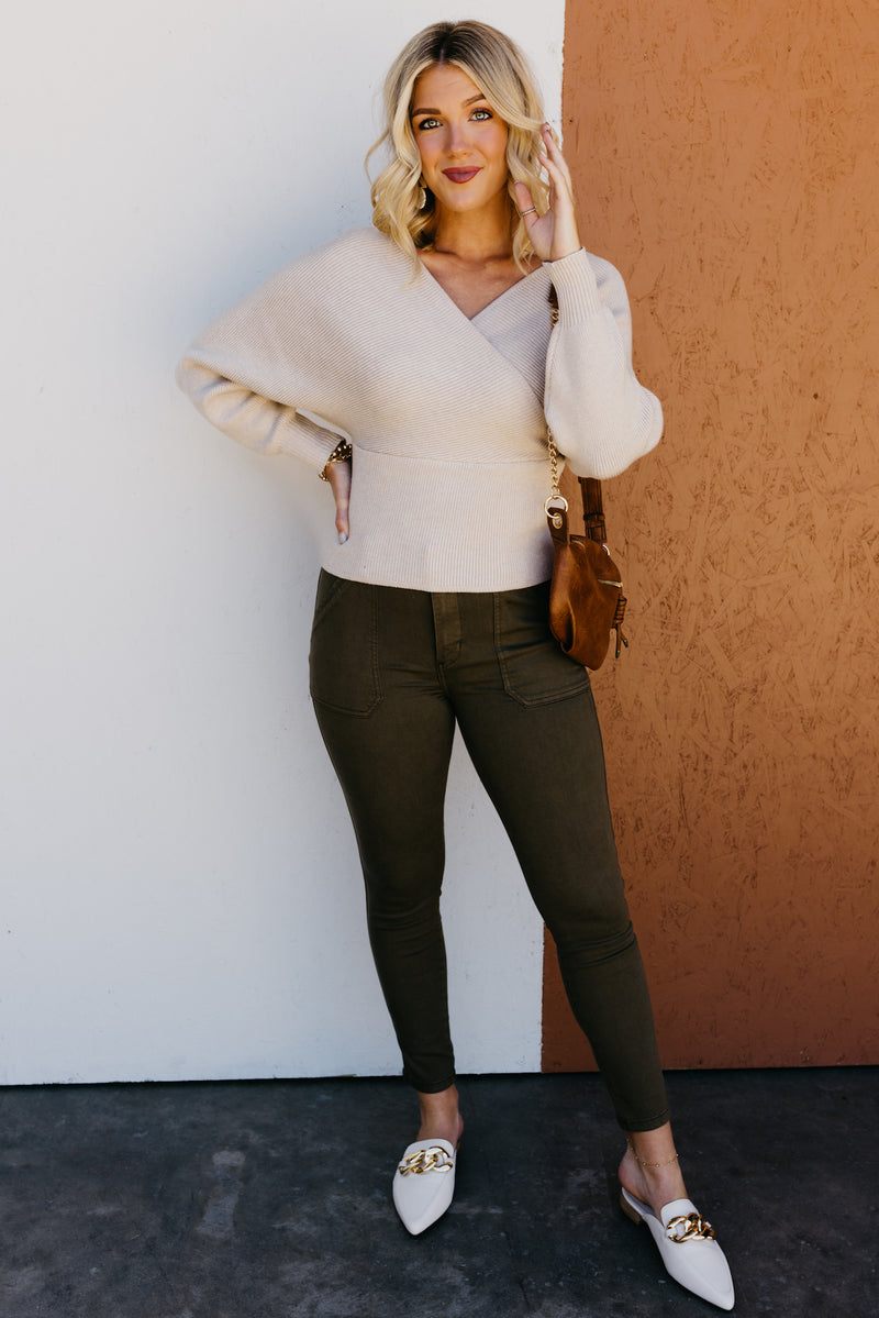 The Castiel Cross Wrap Sweater