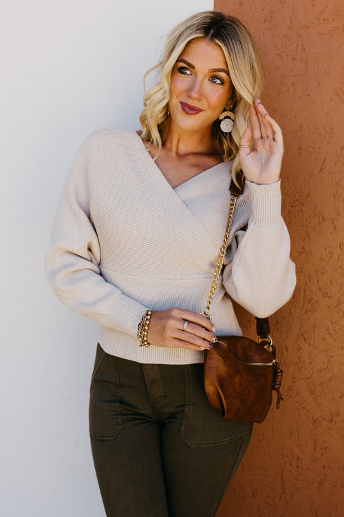 The Castiel Cross Wrap Sweater