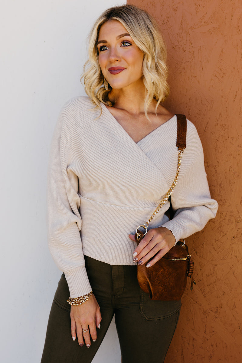 The Castiel Cross Wrap Sweater