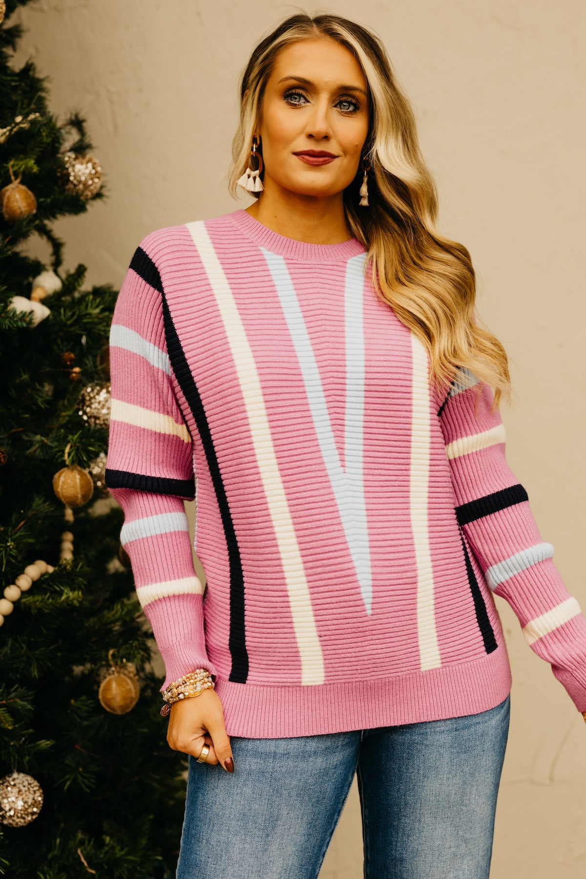 The Brooklyn Chevron Stripe Sweater