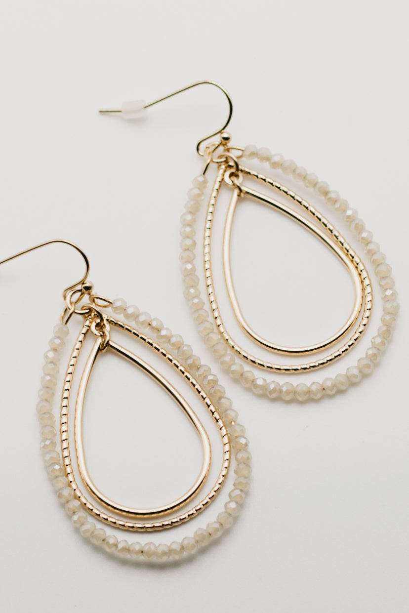 The Ezra Beaded Teardrop Earring