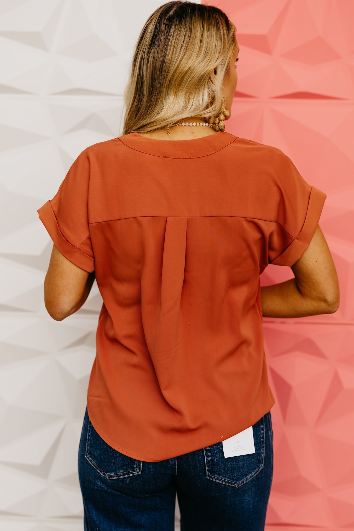 The Brayan Rolled Sleeve Blouse
