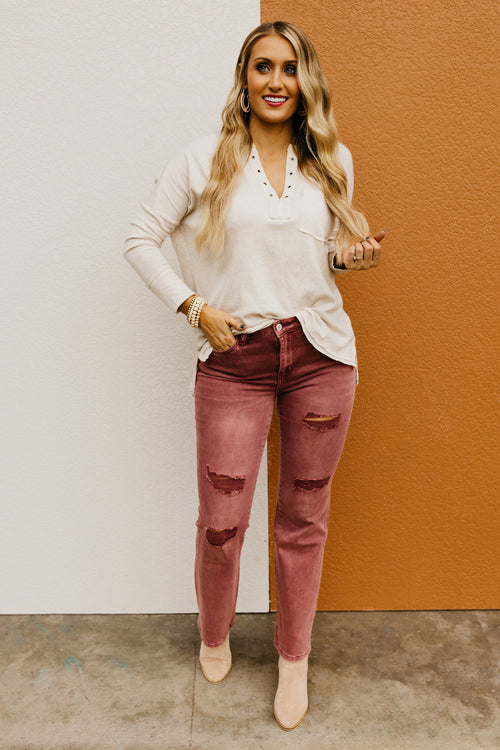 The Aaron Hacci Henley Top
