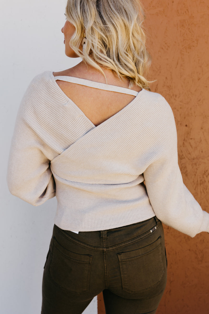 The Castiel Cross Wrap Sweater