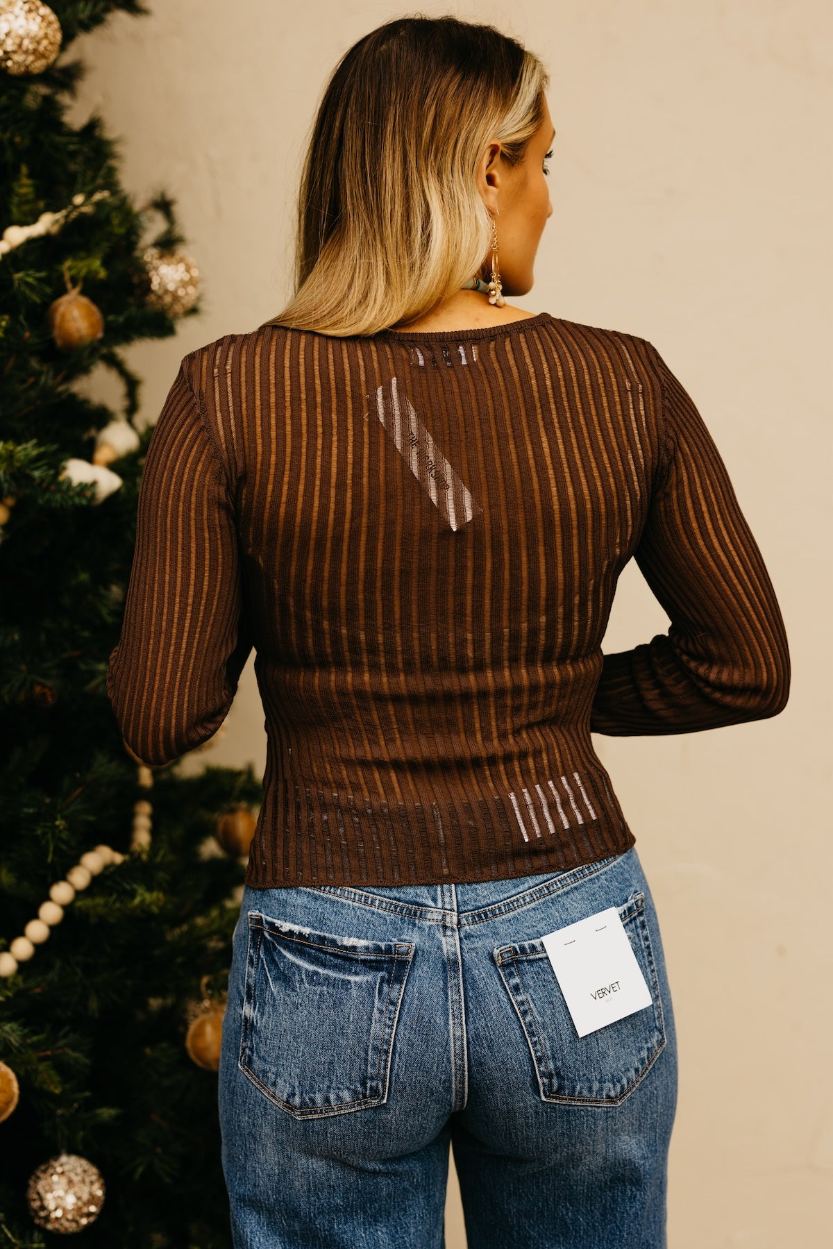 The Jaxen Rib Knit Sweater Top