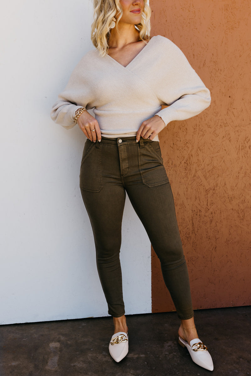 Kan Can Denim | High Rise Utility Ankle Skinny Jeans KC9305OL
