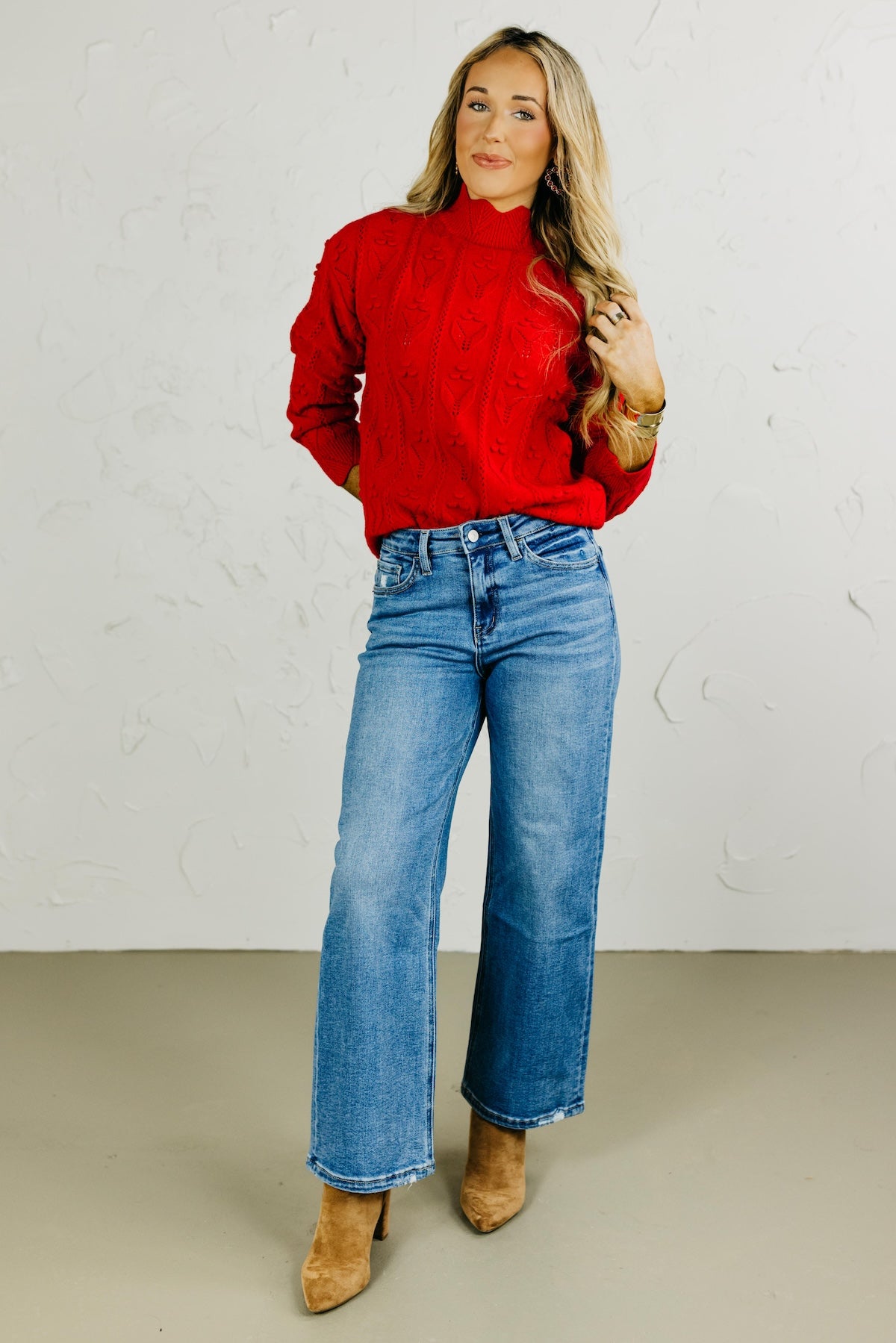 The Savannah Scallop Hem Sweater