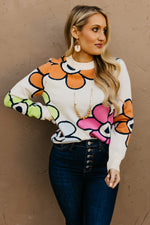 The Leah Retro Floral Sweater