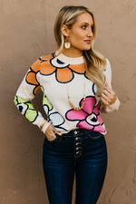 The Leah Retro Floral Sweater
