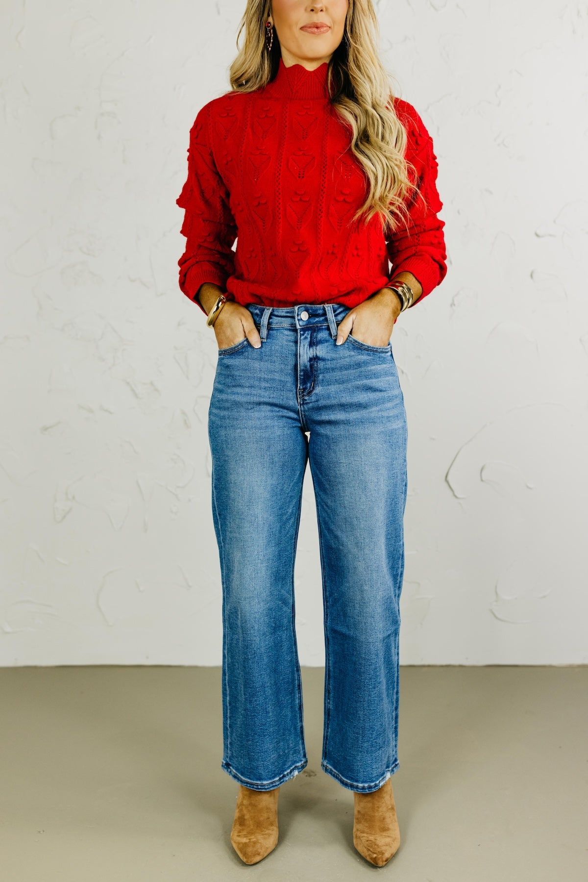Lovervet by Vervet Denim | High Rise Crop Wide Leg Denim