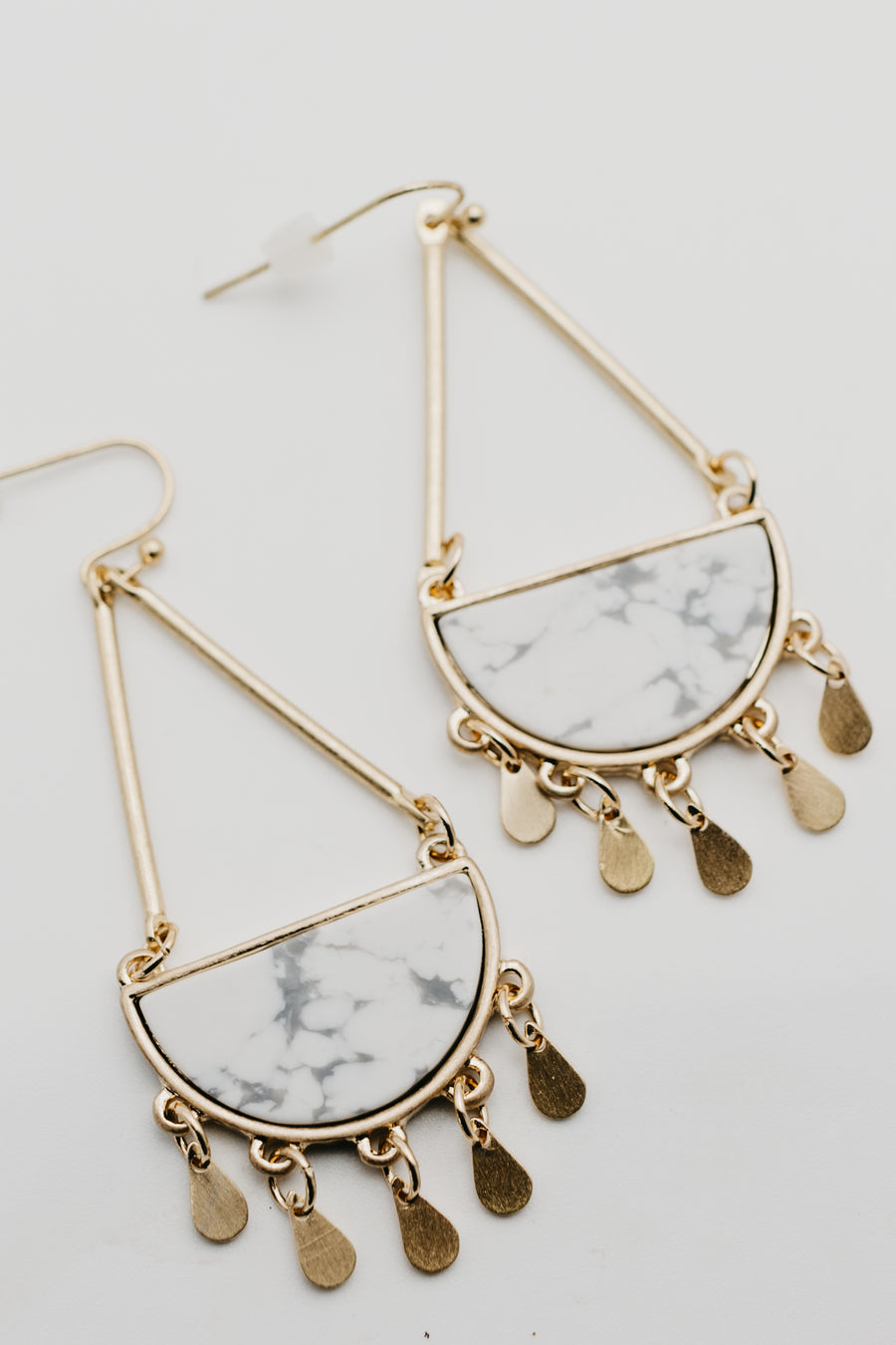 The Teo Marble Earring